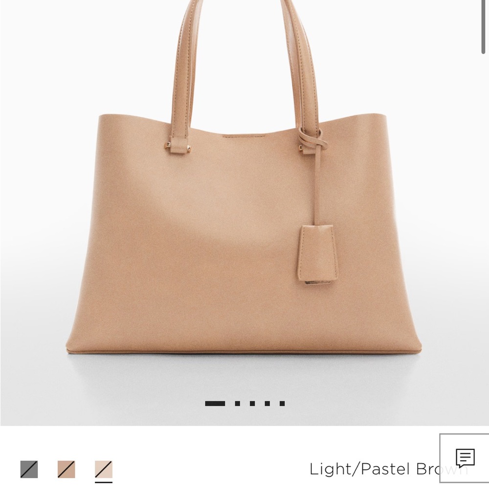 Mango Light Brown Shoulder Bag